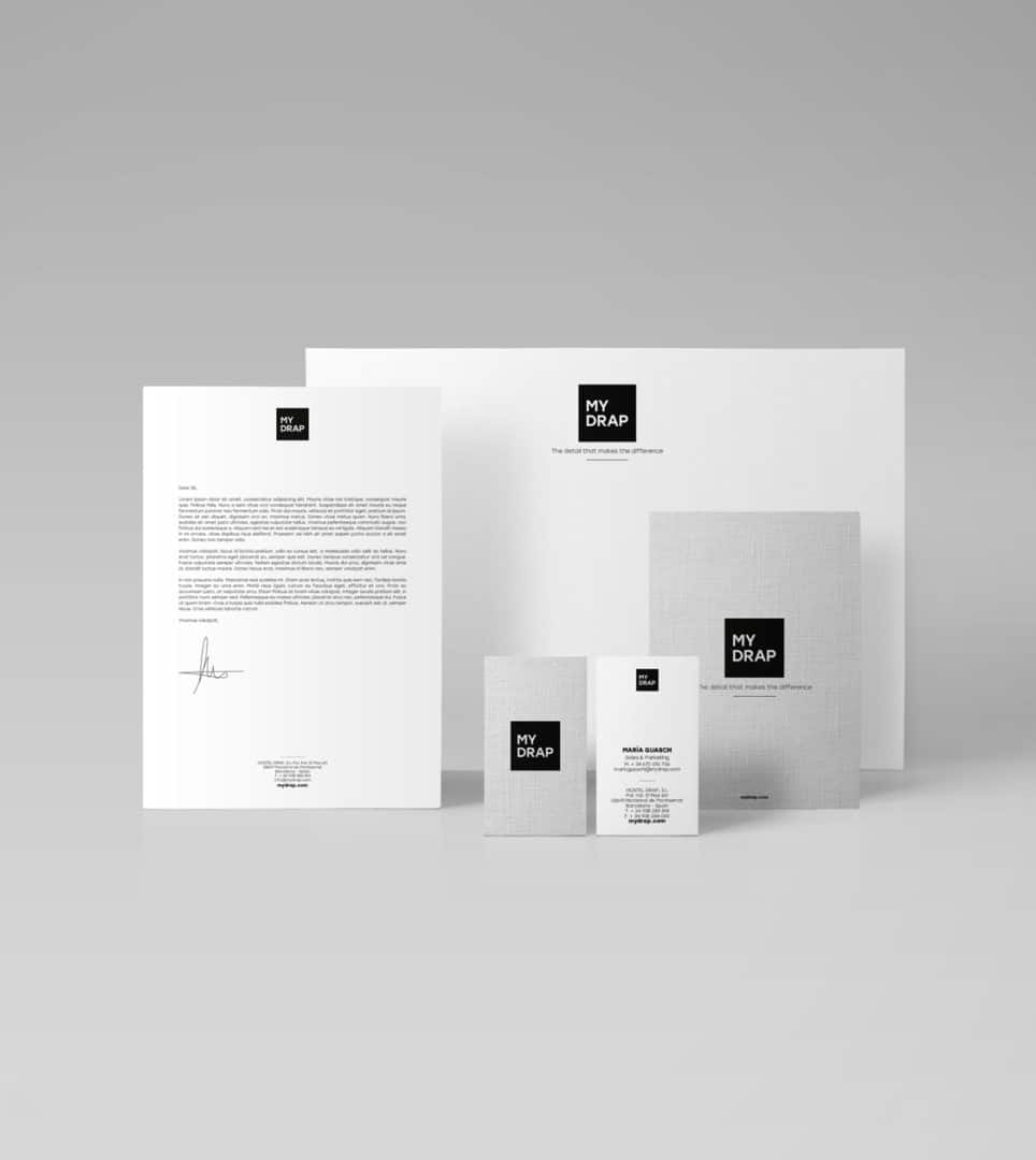 Branding corporativo de MY DRAP 4 mobile