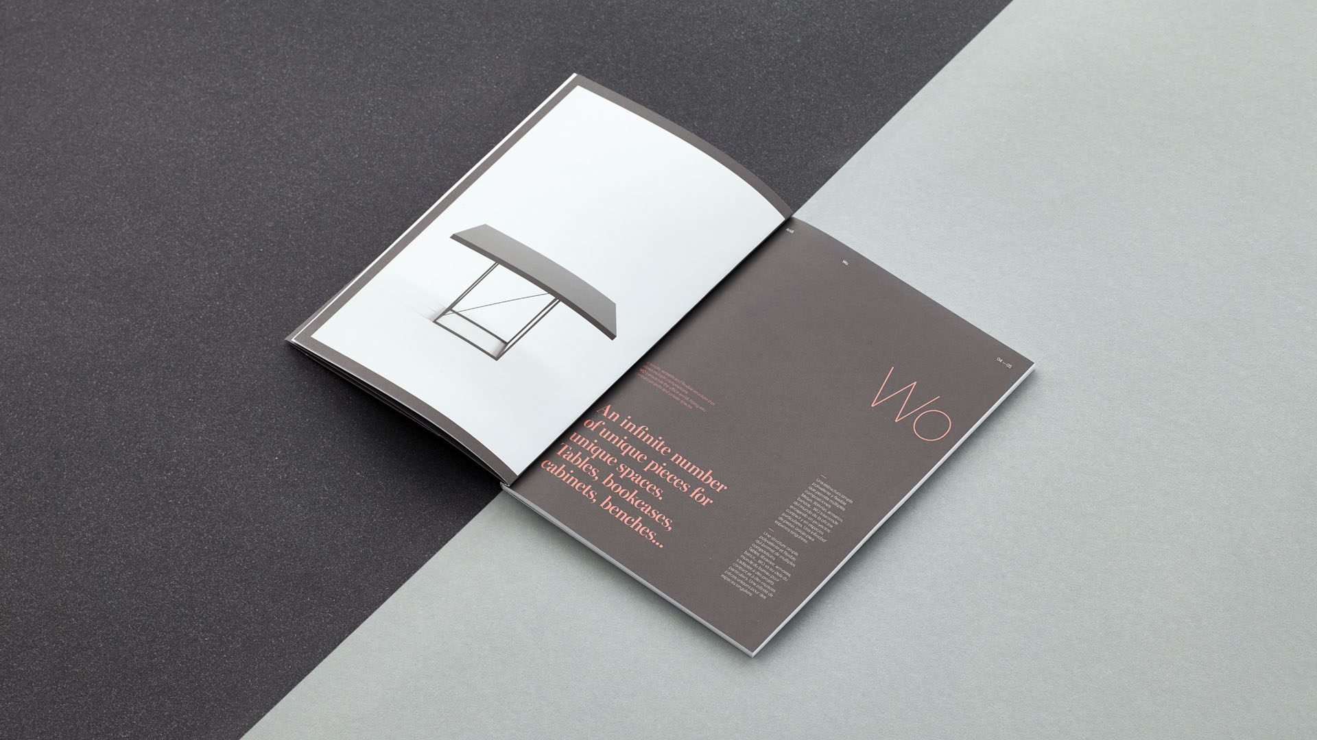 Concepto y diseño editorial del catálogo WO de Aridi 5