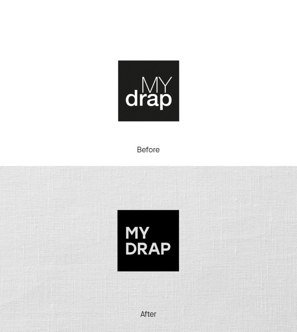 Rediseño de branding corporativo de MY DRAP 1 mobile