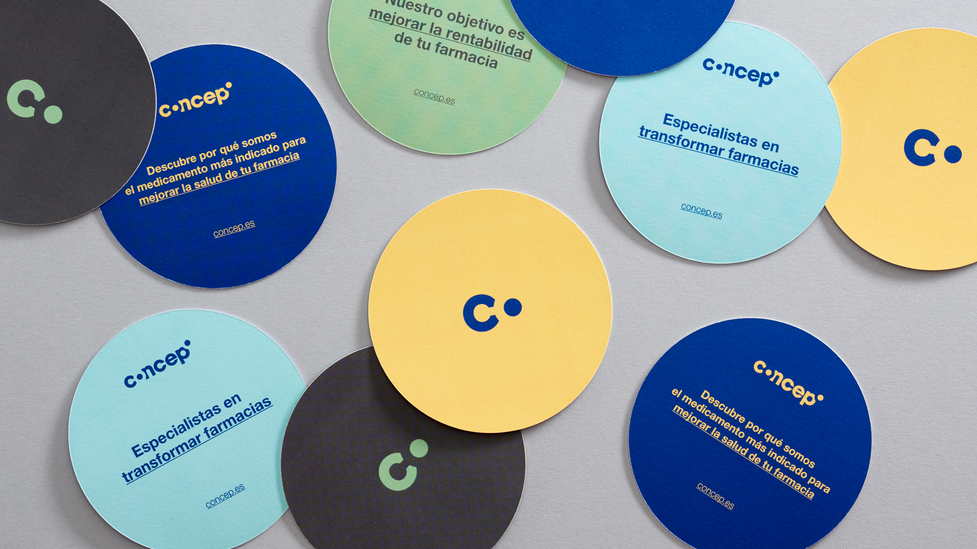 Rediseño branding corporativo para Concep por Nomon Design, agencia de branding, diseño gráfico y packaging de Barcelona.