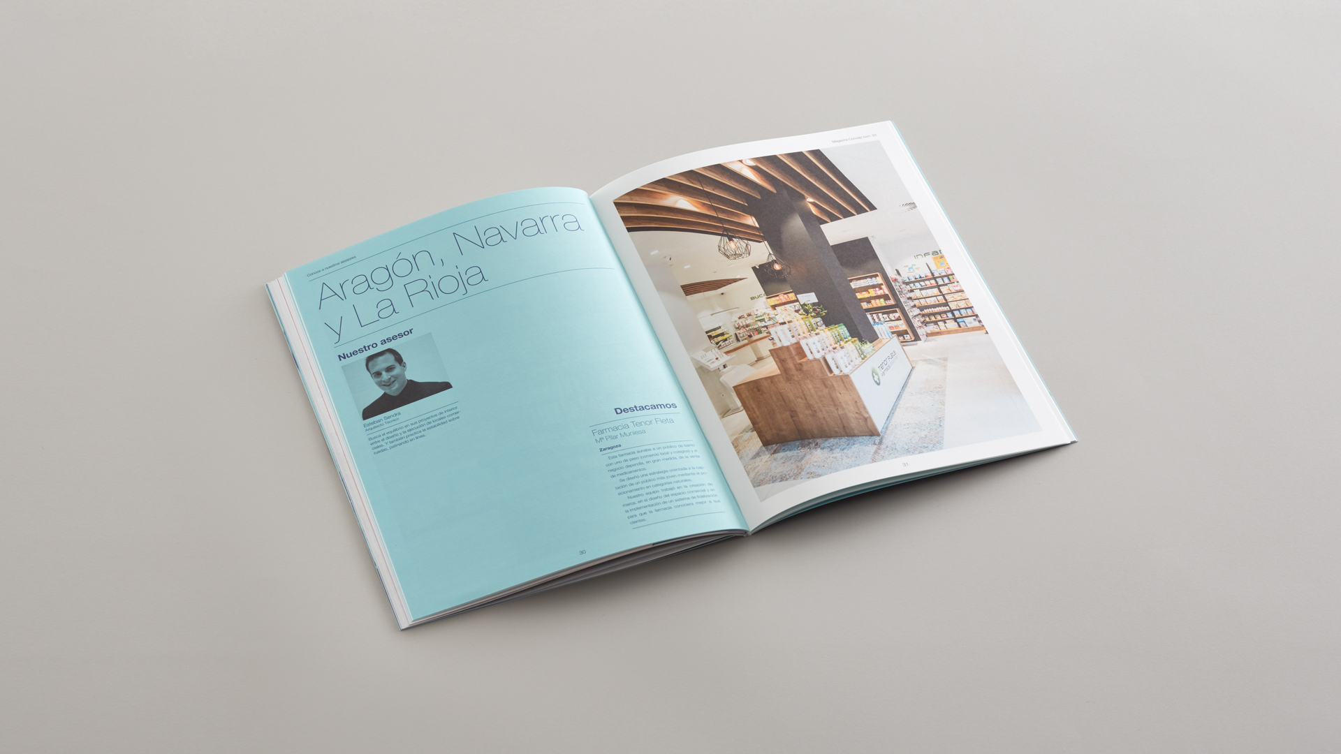 Entrevista en la revista corporativa de Concep por Nomon Design, agencia de branding, diseño gráfico y packaging de Barcelona.