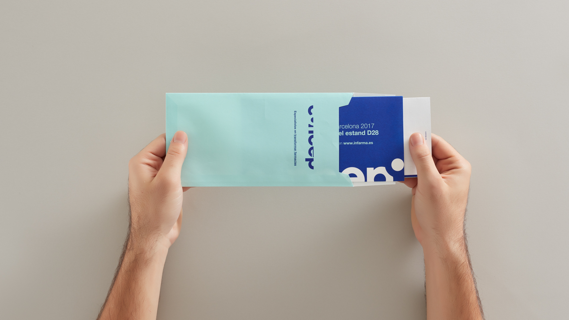Detalle de materiales de comunicación para Concep por Nomon Design, agencia de branding, diseño gráfico y packaging de Barcelona.