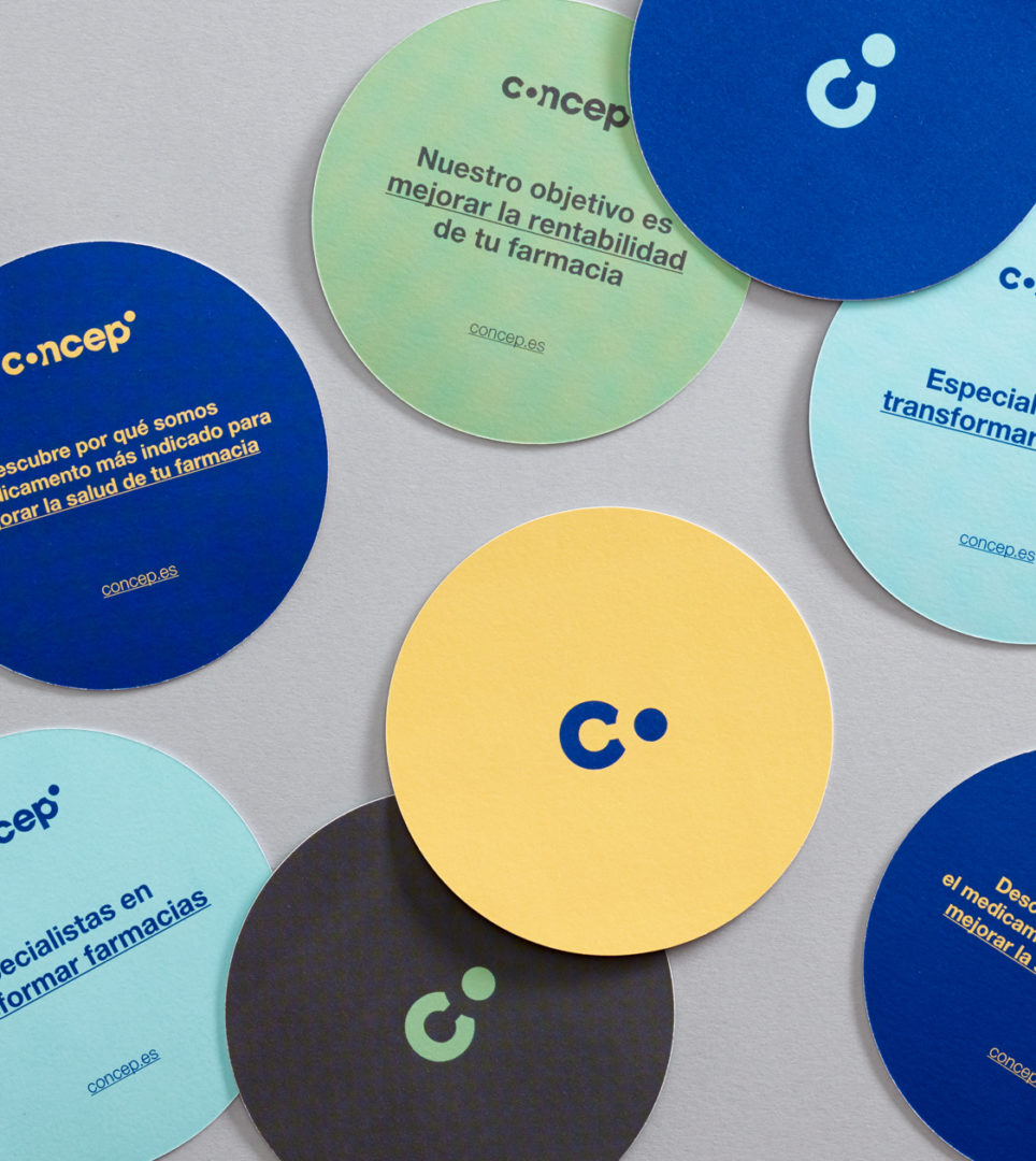 Rediseño branding corporativo de Concep por Nomon Design, agencia de branding, diseño gráfico y packaging de Barcelona.