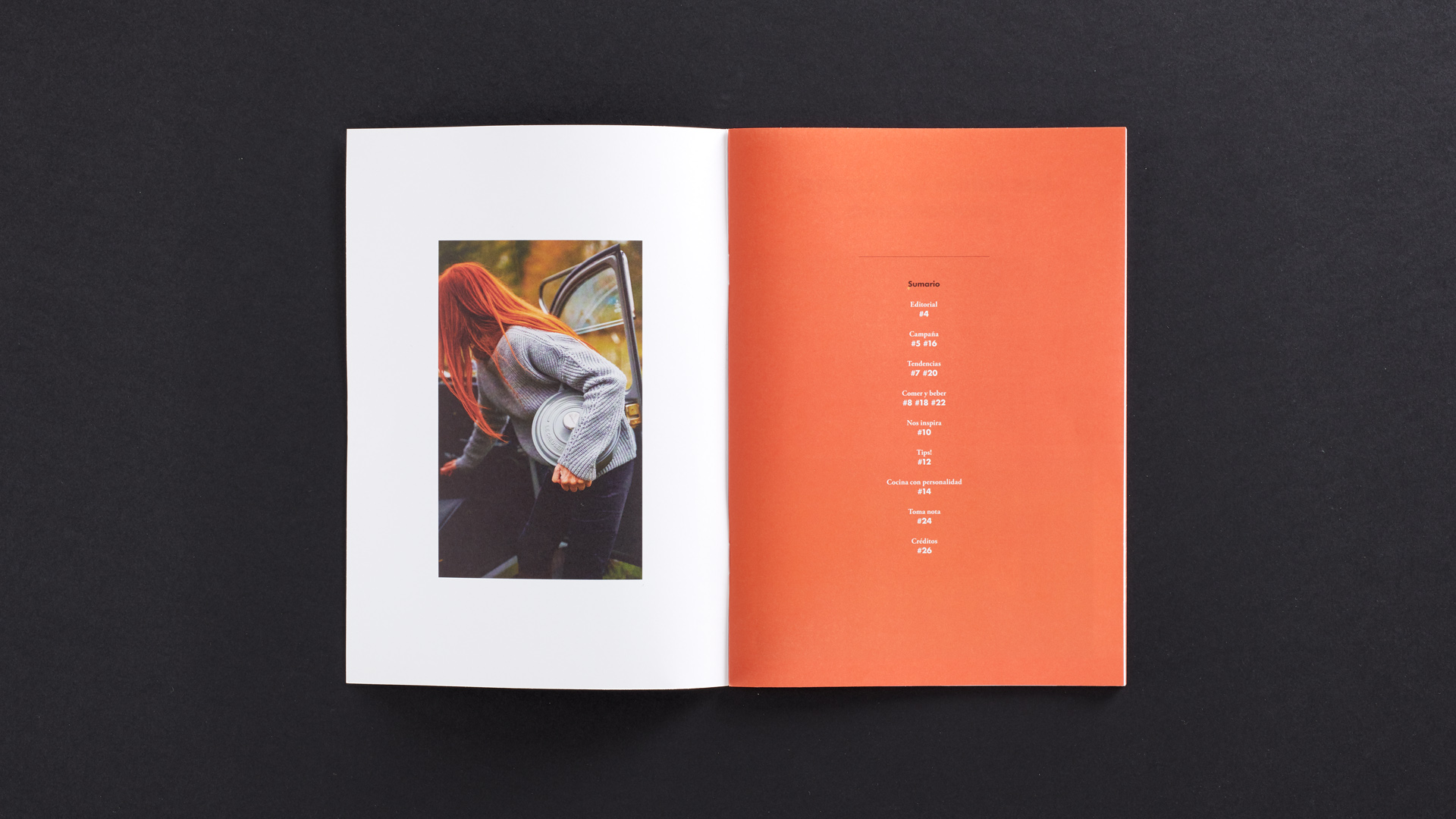 Índice de Bistro de Le Creuset por Nomon Design, agencia de branding, diseño gráfico y packaging de Barcelona.