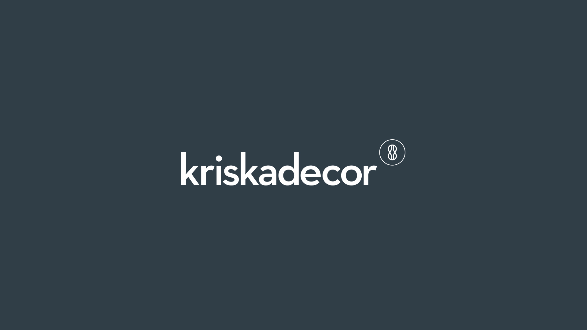 Logotipo corporativo para Kriskadecor por Nomon Design, agencia de branding, diseño gráfico y packaging de Barcelona.