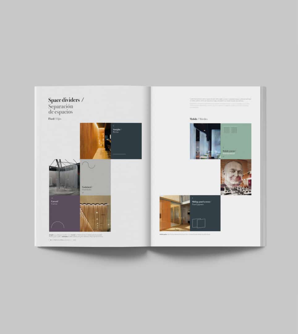 Caso de éxito: interiores de la revista con branding corporativo de Kriskadecor por Nomon Design, agencia de branding