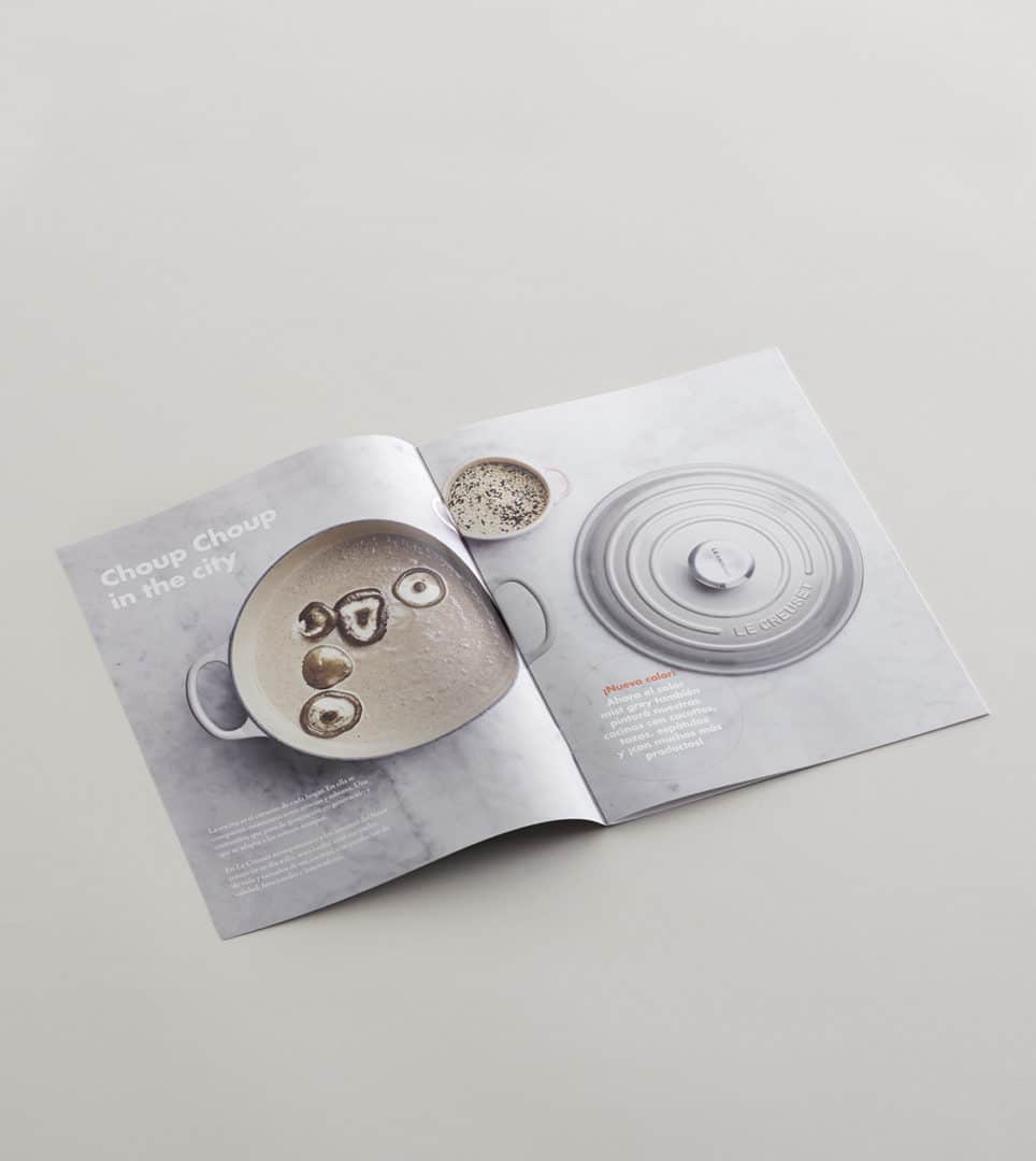 Comunicación Taste of the city Le Creuset por NOMON DESIGN, agencia de branding, diseño gráfico y packaging de Barcelona