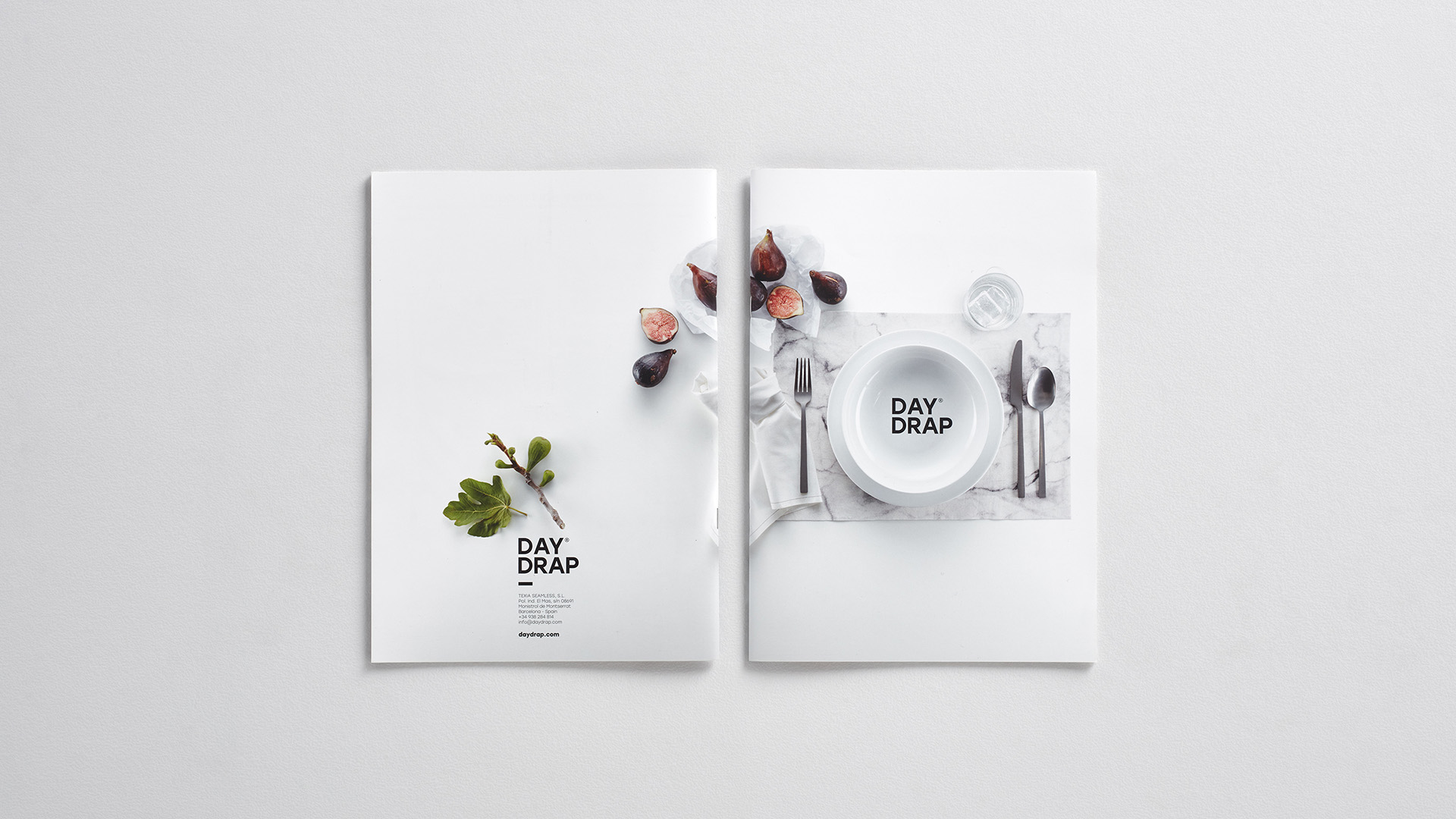 Dirección de arte y diseño editorial de catálogo para MY DRAP realizado por Nomon Design, agencia de branding y packaging.