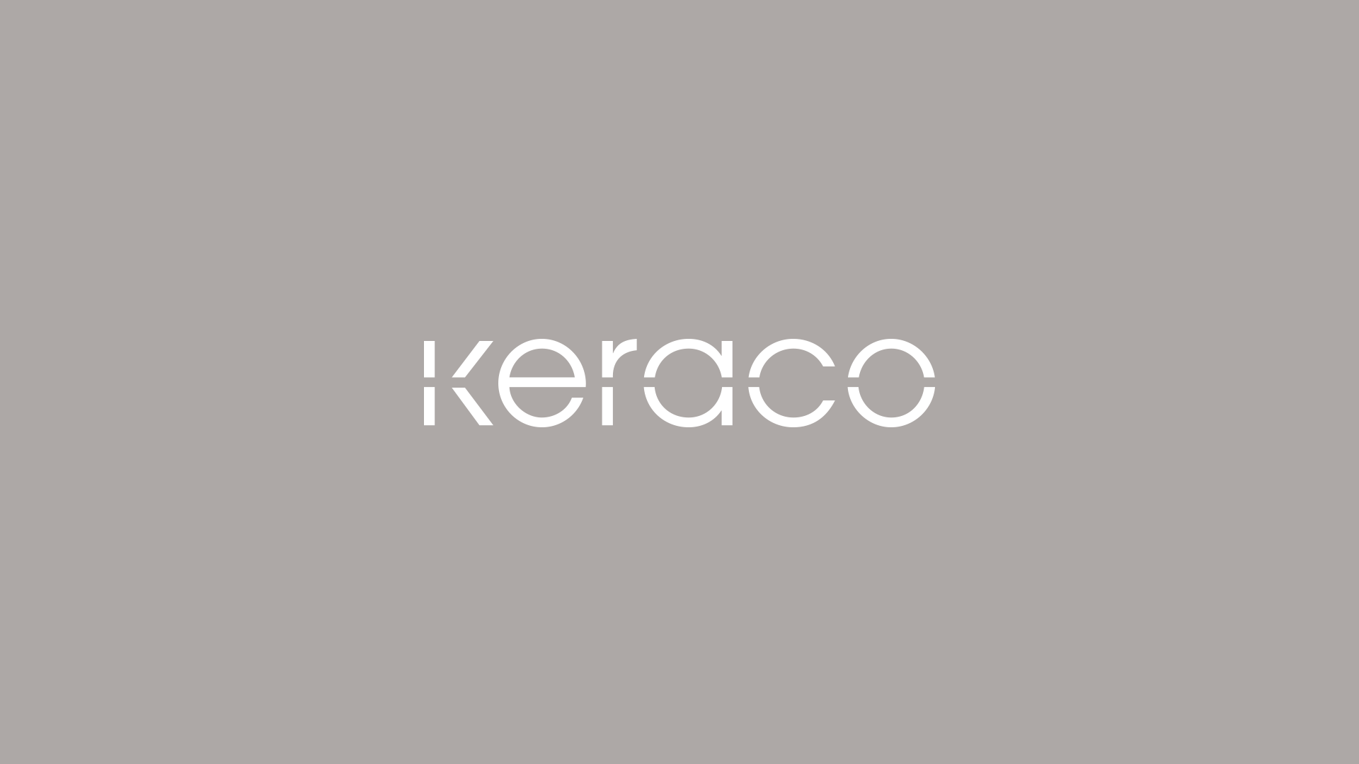Branding corporativo de Keraco por Nomon Design, agencia de branding