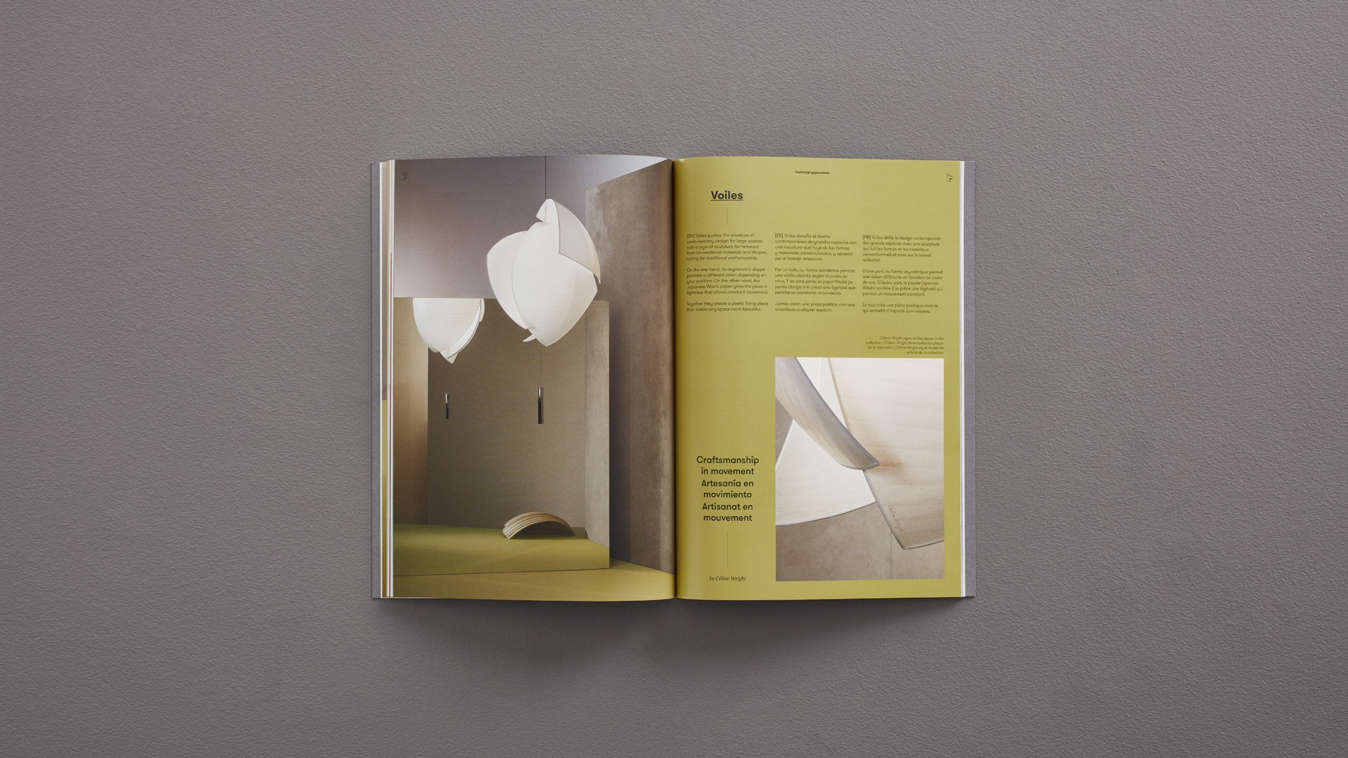 Diseño editorial del catálogo 2019/20 Grok voiles