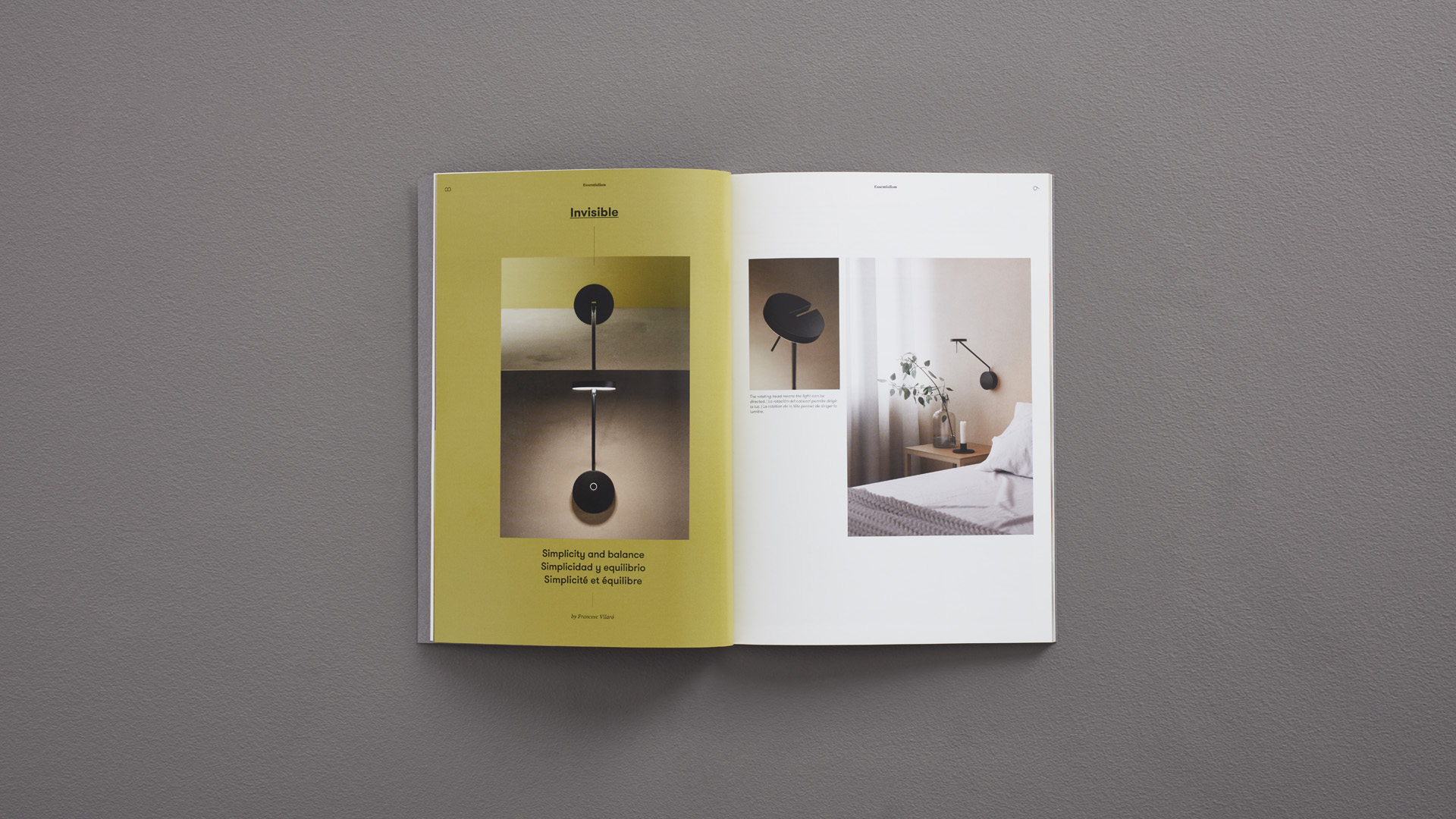 Diseño editorial del catálogo 2019/20 Grok invisible por Nomon Design, agencia de branding
