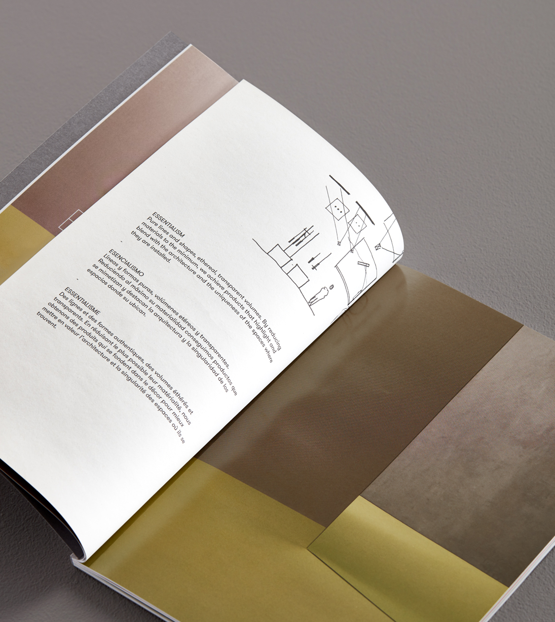 Detalle del diseño editorial del catálogo 2019/20 Grok por Nomon Design, agencia de branding