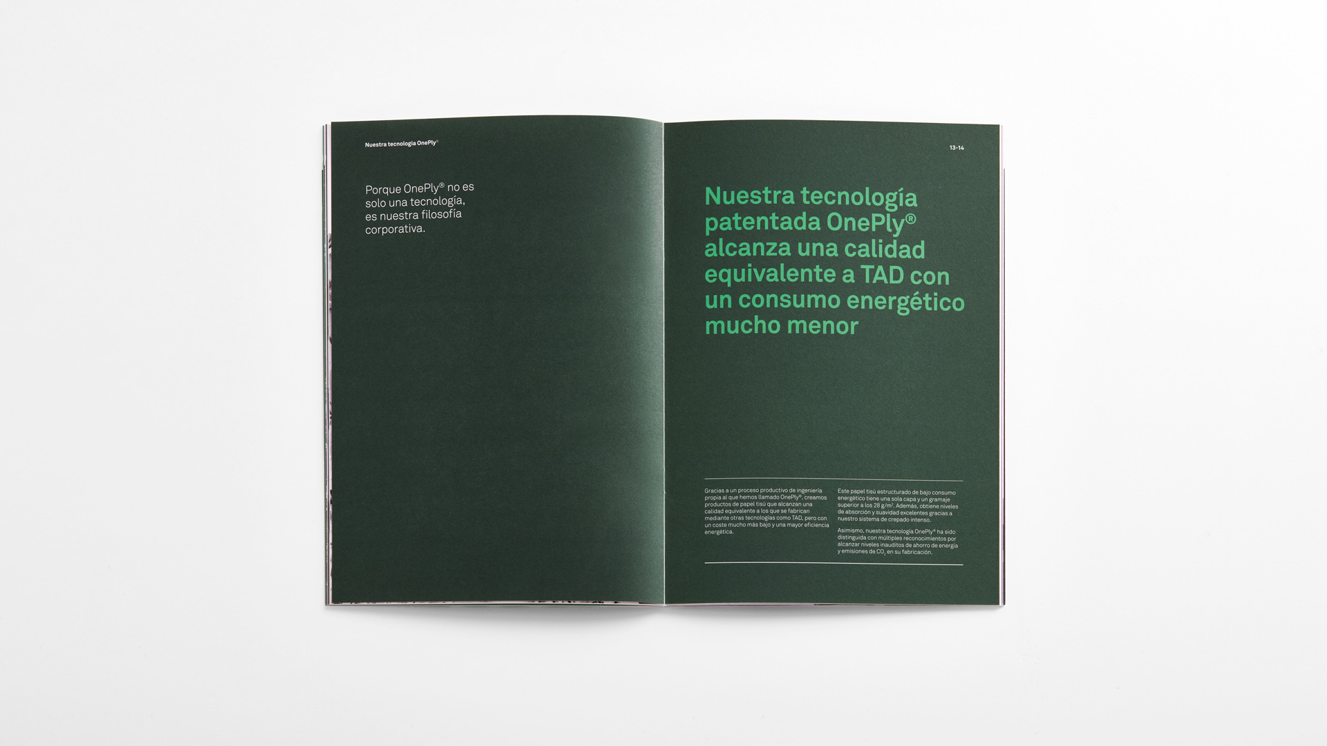 Nueva dirección de arte en el nuevo catálogo de LC Paper por Nomon Design, agencia de branding