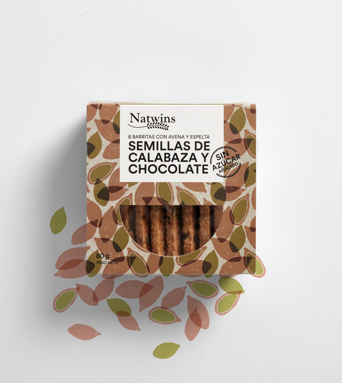 Ilustración y packaging de Natwins de Girofibra por Nomon Design, agencia de branding