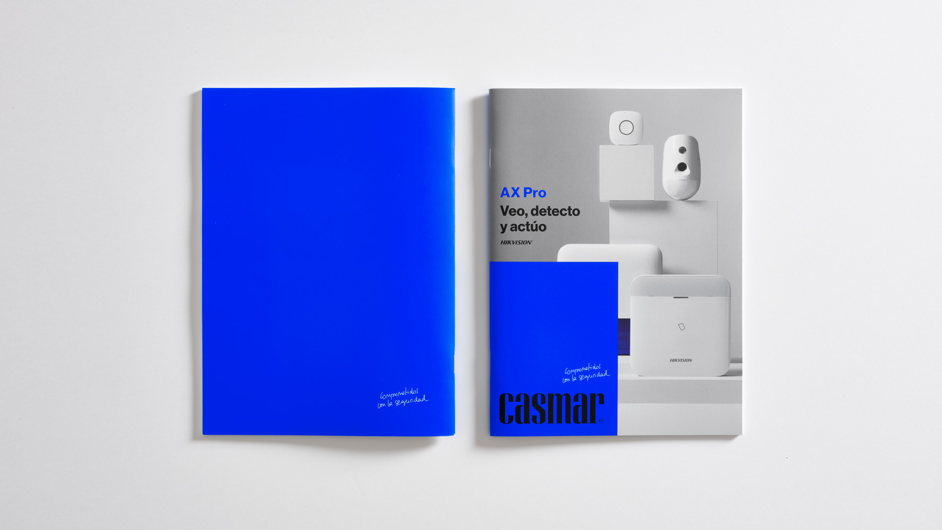 Cubiertas del catálogo de AX Pro de Casmar por Nomon Design, agencia de branding