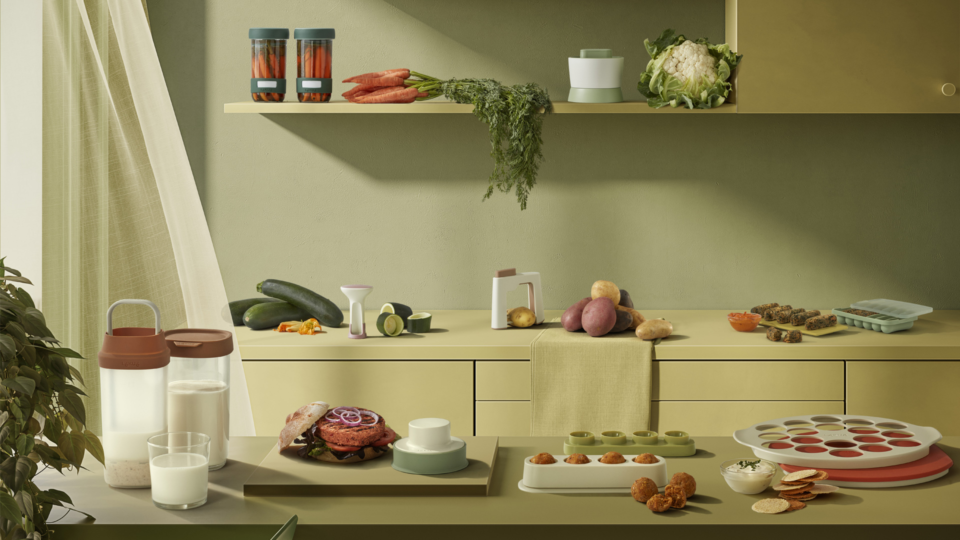 Dirección de arte de la colección Veggie de Lékué