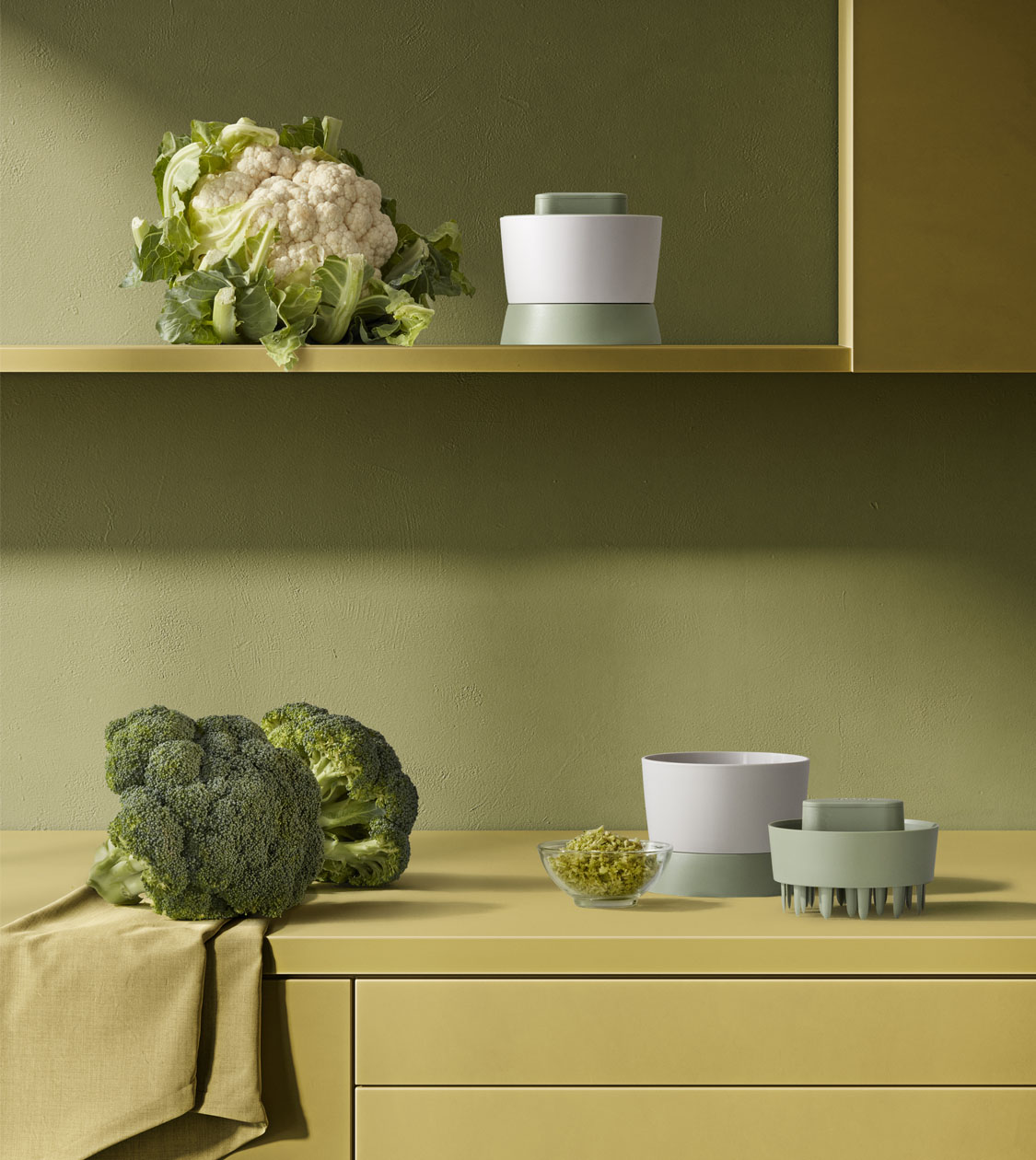 Detalle de la dirección de arte de la colección Veggie de Lékué por Nomon Design, agencia de branding