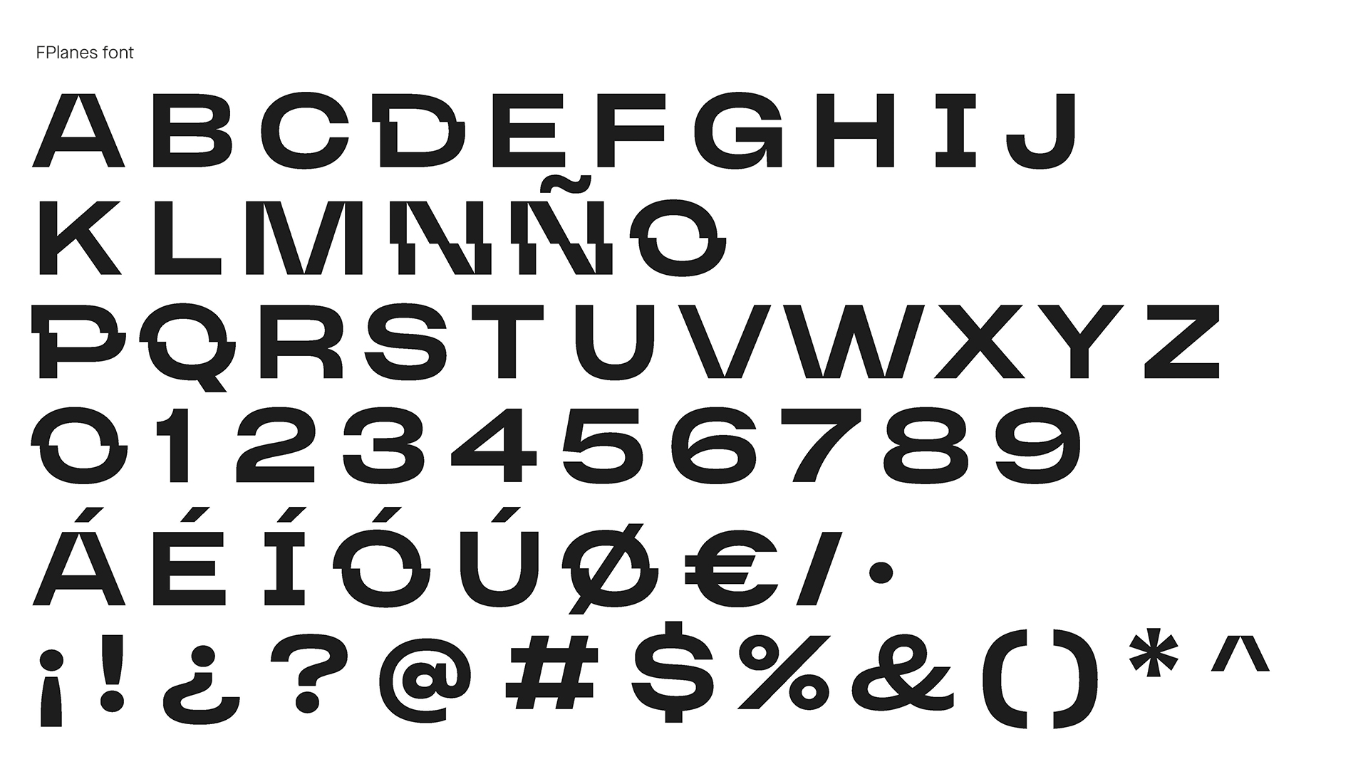 Familia tipográfica de Ferros Planes