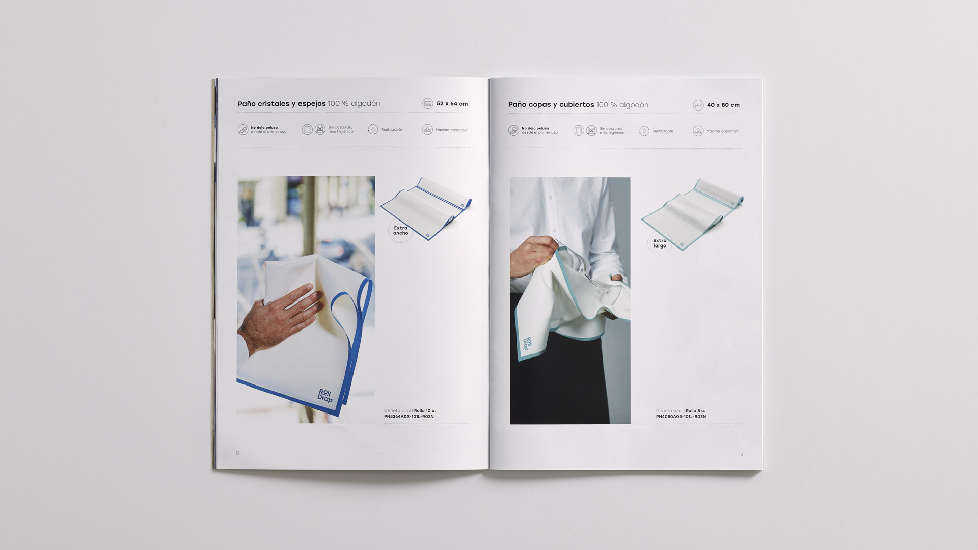 Colaboración de Martín Berasategui en el catálogo de Roll Drap por Nomon Design, agencia de branding