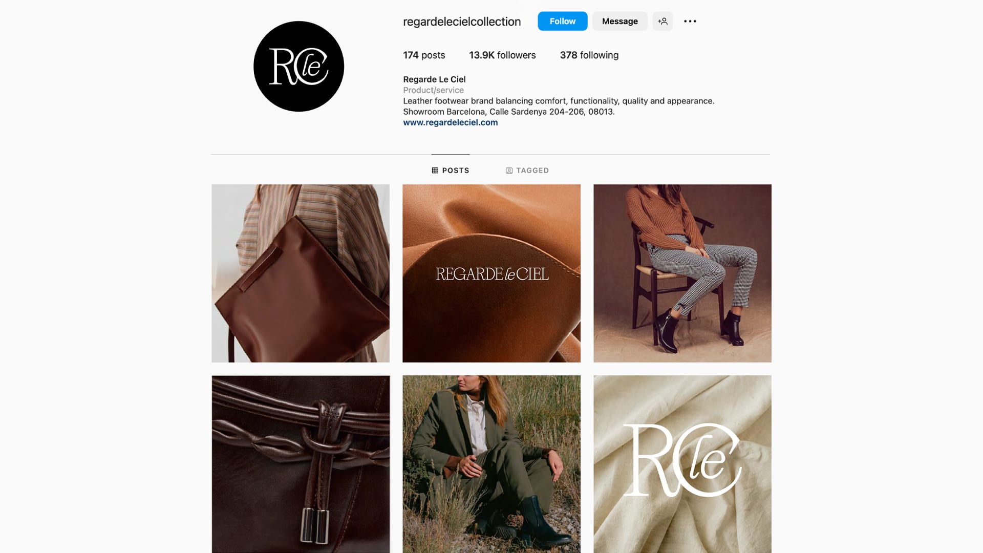 Aplicación en comunicación digital del rebranding de Regarde Le Ciel por Nomon Design, agencia de branding, diseño gráfico y packaging de Barcelona