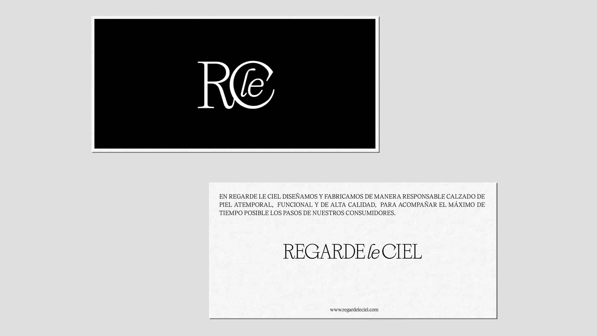 Aplicación del rediseño del branding corporativo de Regarde Le Ciel por NOMON DESIGN, agencia de branding de Barcelona