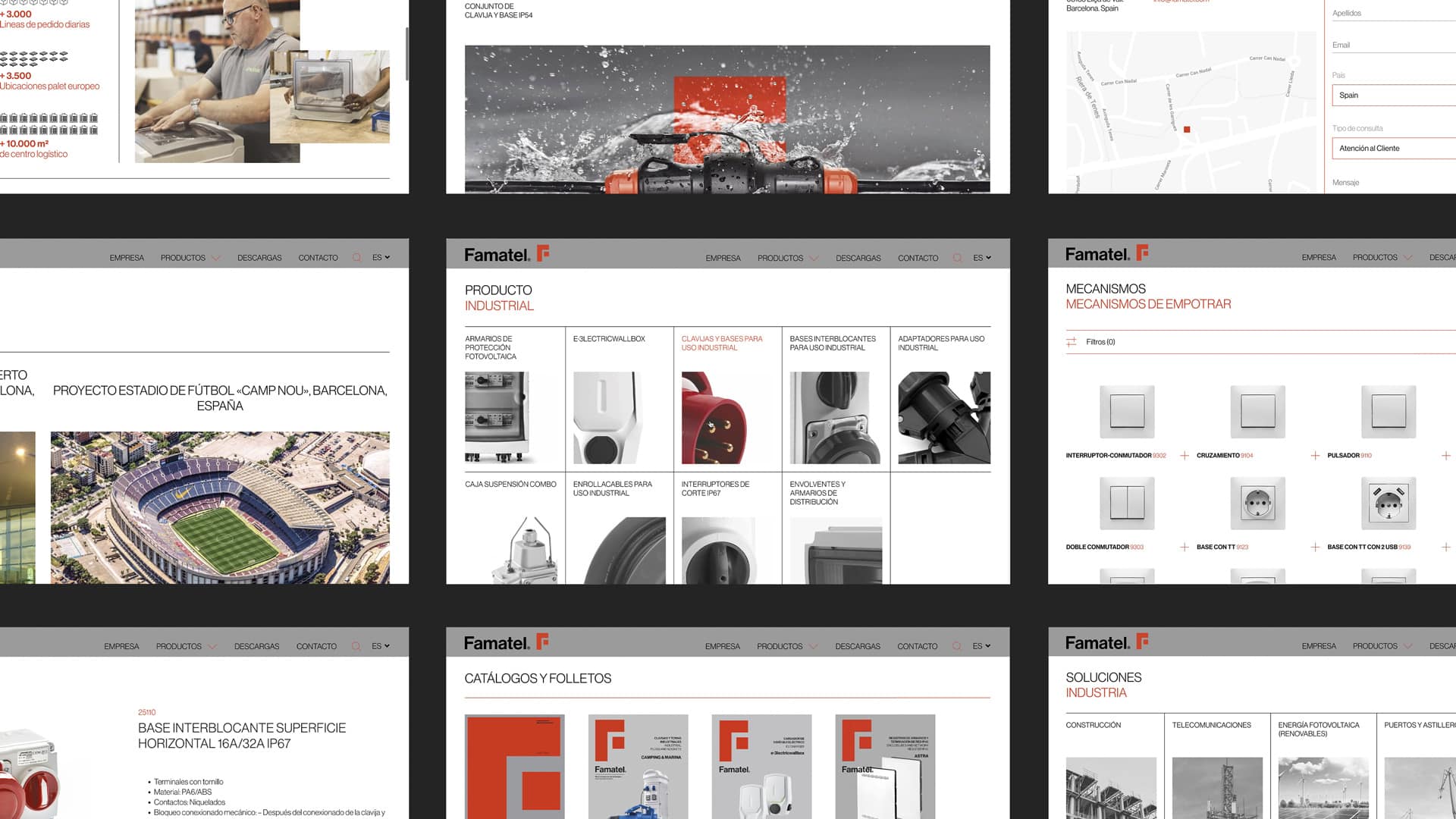 Comunicación digital para Famatel por Nomon Design, agencia de branding