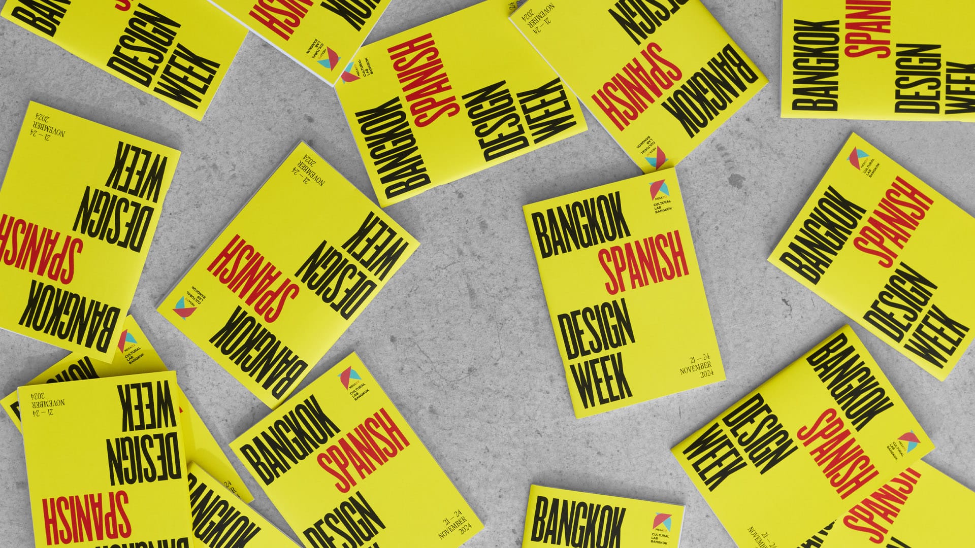 Branding creado por NOMON DESIGN, agencia de branding de Barcelona, de la BSDW24 impreso