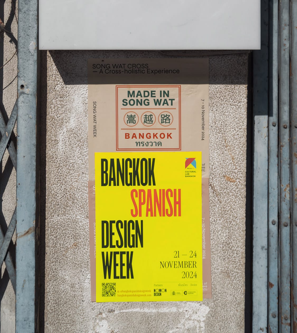 Branding corporativo de la Bangkok Spanish Design Week24 creado por NOMON DESIGN, agencia de branding de Barcelona